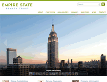 Tablet Screenshot of empirestaterealtytrust.com